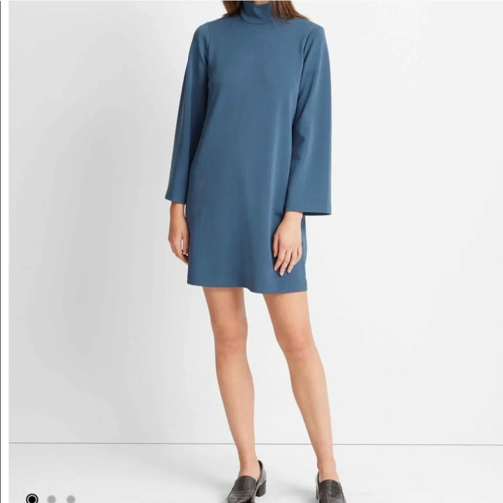 club monaco mock neck knit dress Club Monaco Mock Neck Knit Dress In Light Olive - 61% Off